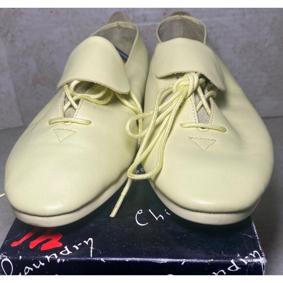 Chinese Laundry Womens Butter Yellow Soft Leather Lace-Up Shoes Casual Comfort - Picture 2 of 7